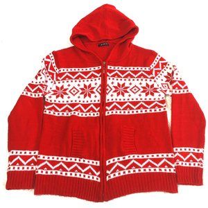 Faire Isle Zip Sweater w/ hood Back to School